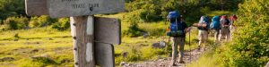 Hikers on the Appalachian Trail